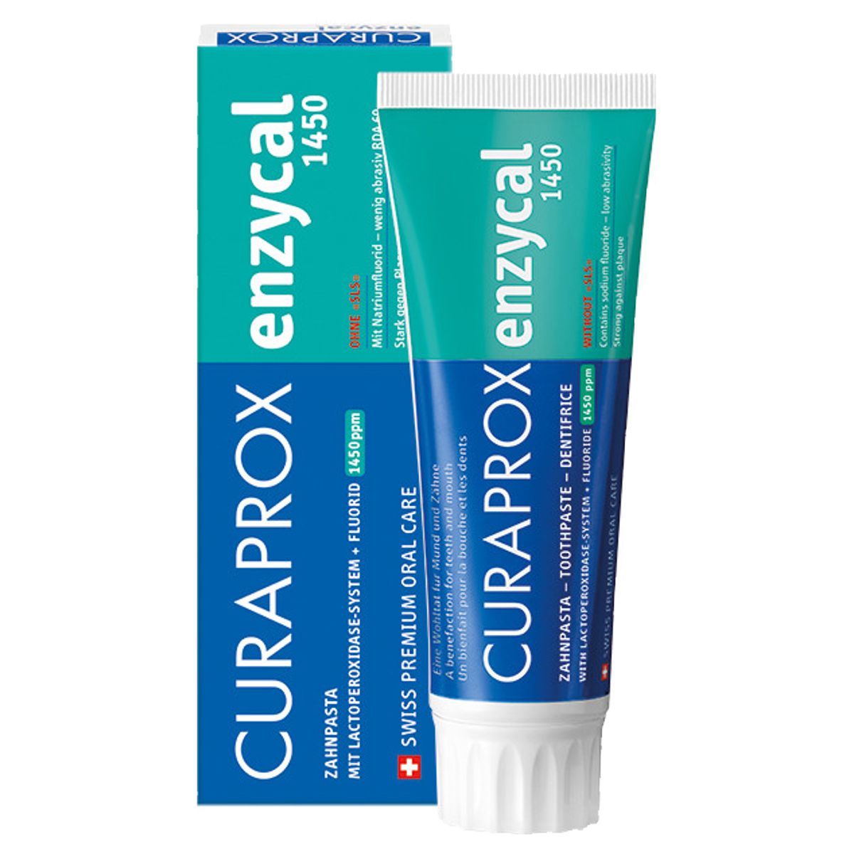 Curaprox Enzycal 1450 Zahnpasta 75 ml