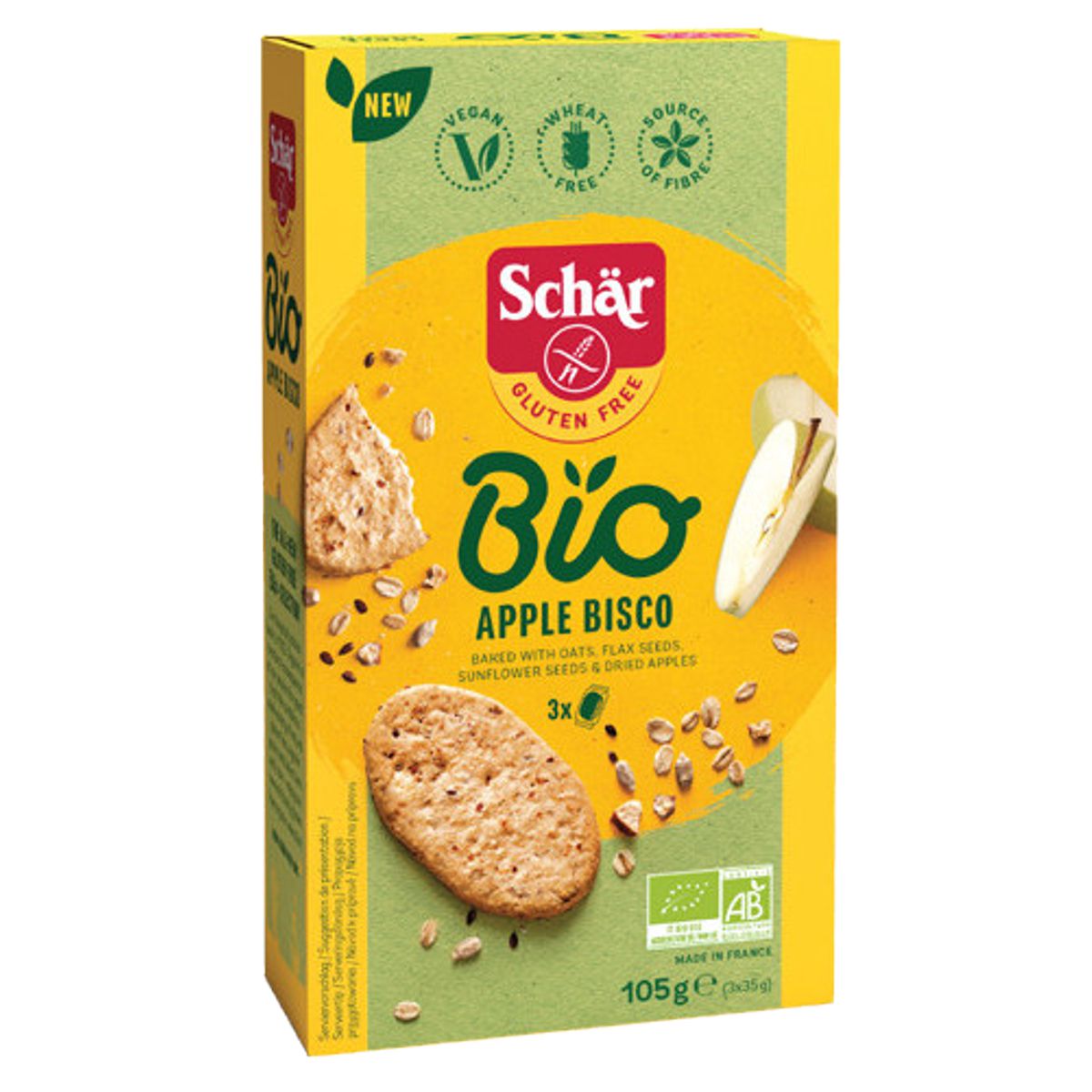 Schär Apple Bisco glutenfrei Bio 105 g