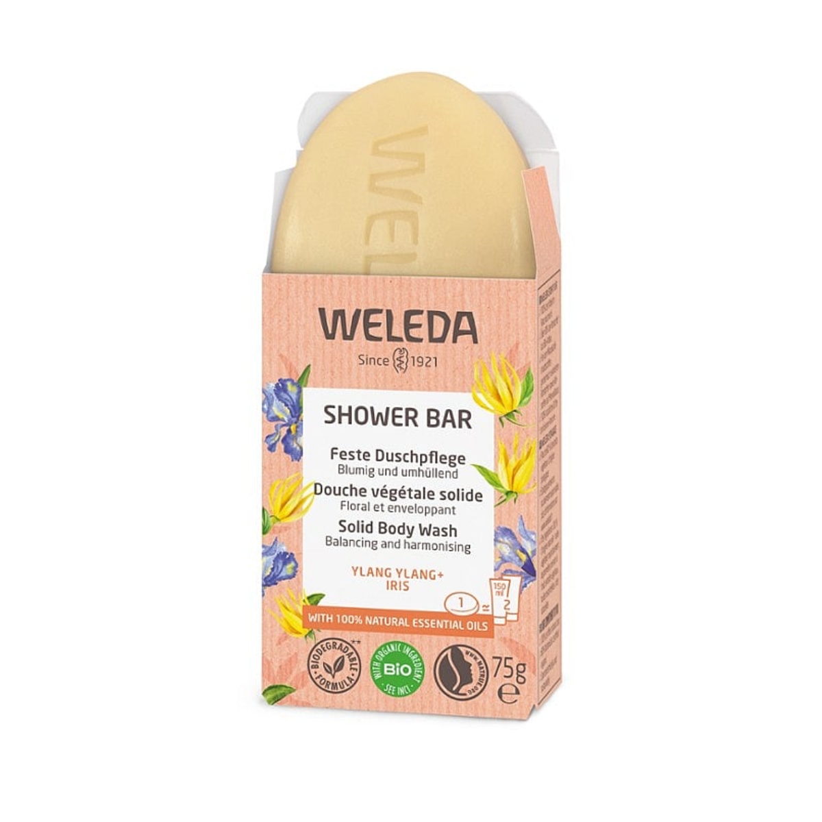 Weleda Feste Duschpflege Ylang Ylang + Iris 75 g