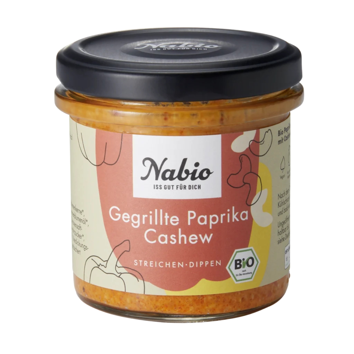 Nabio Aufstrich gegrillte Paprika Cashew 135 g