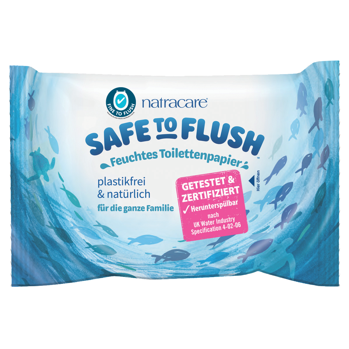 Natracare Toilettenpapier feucht Safe Flush 30 Stück