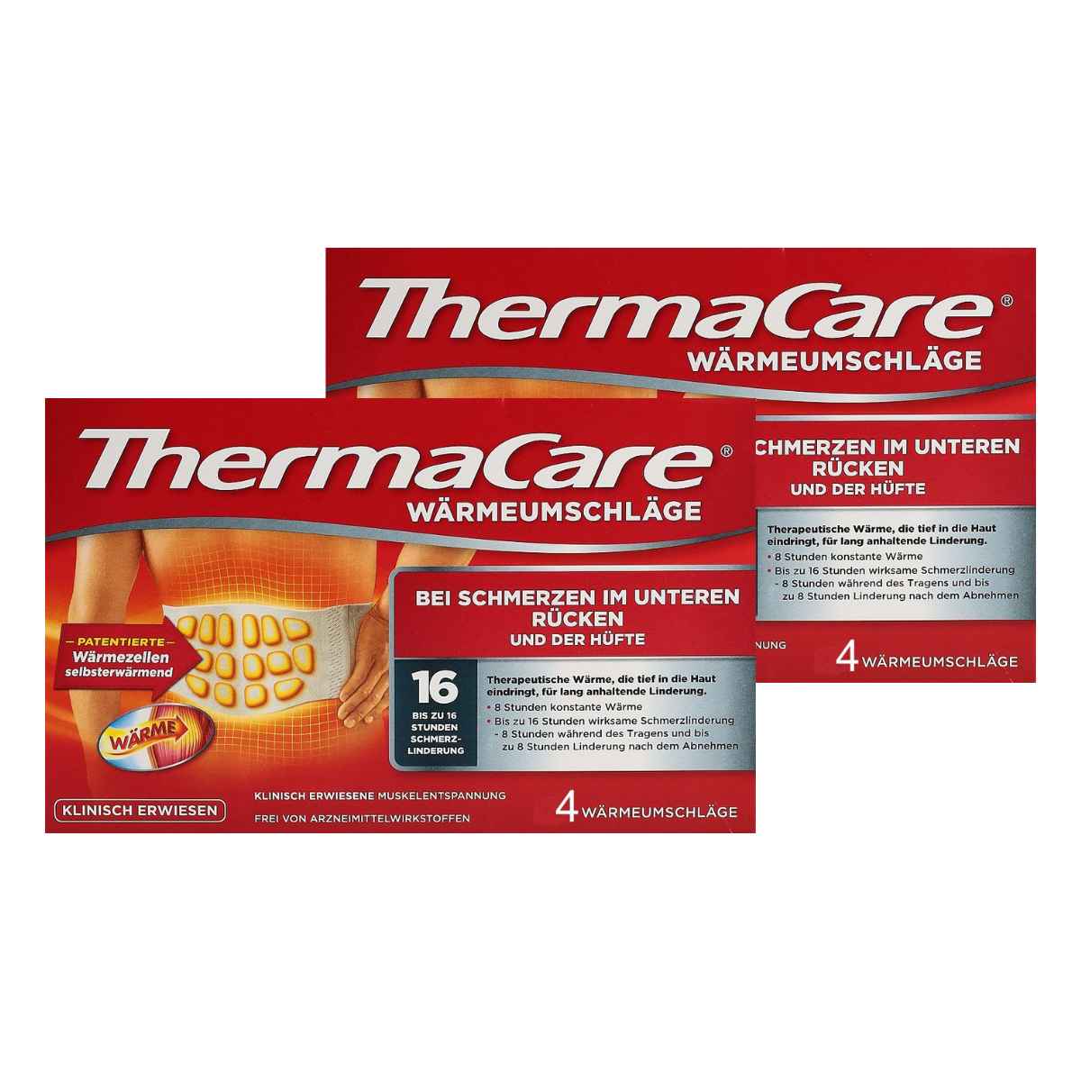 Thermacare Rücken Patch 2x 4 Stück