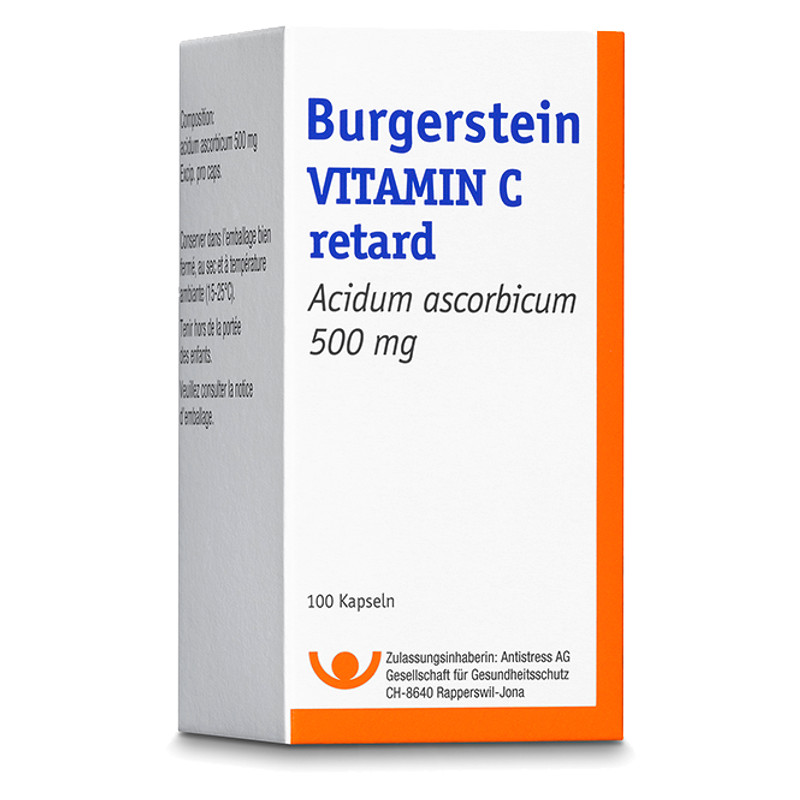 Burgerstein Vitamin C Retard 500 mg 100 Kapseln