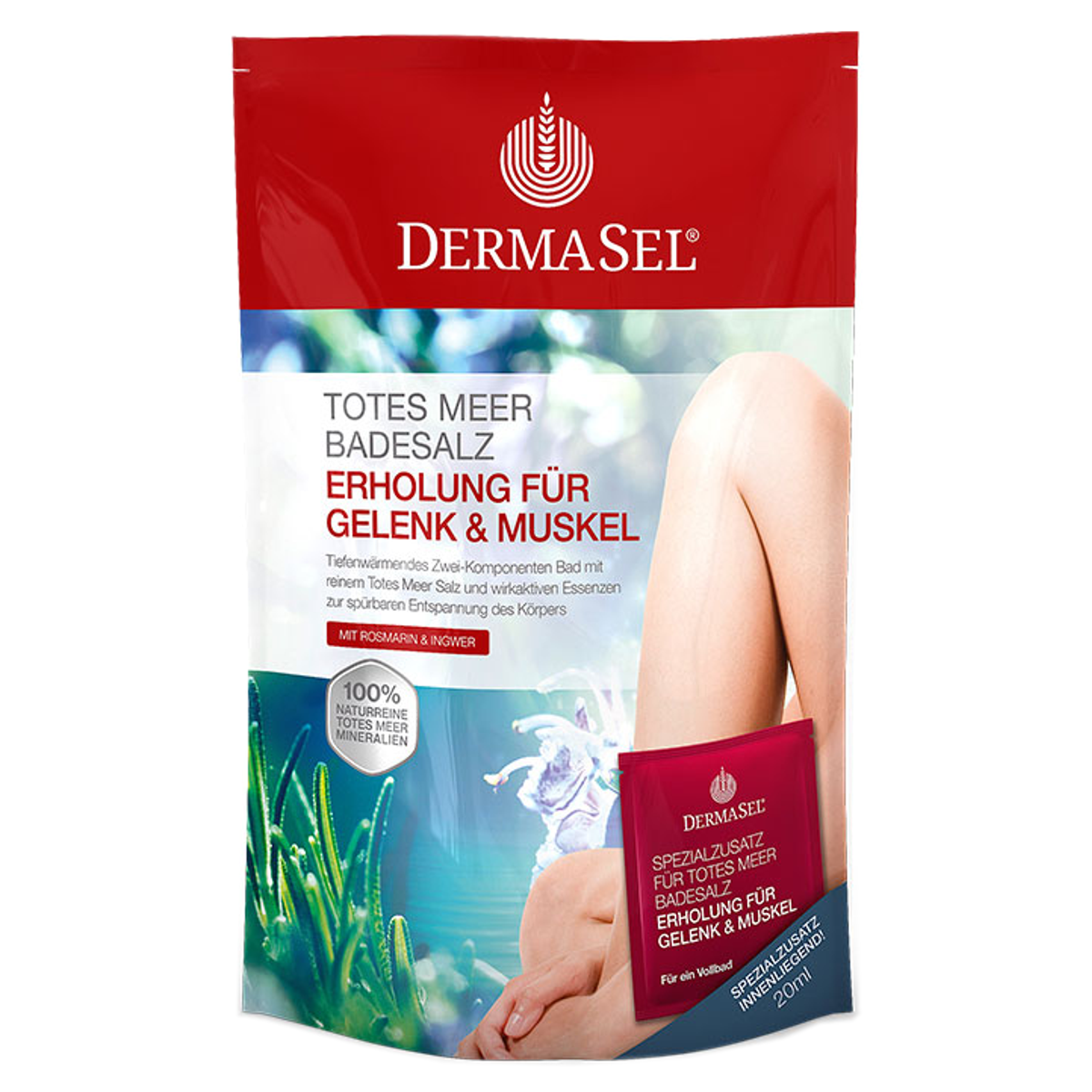 Dermasel Badesalz Gelenk und Muskel Beutel 400 g