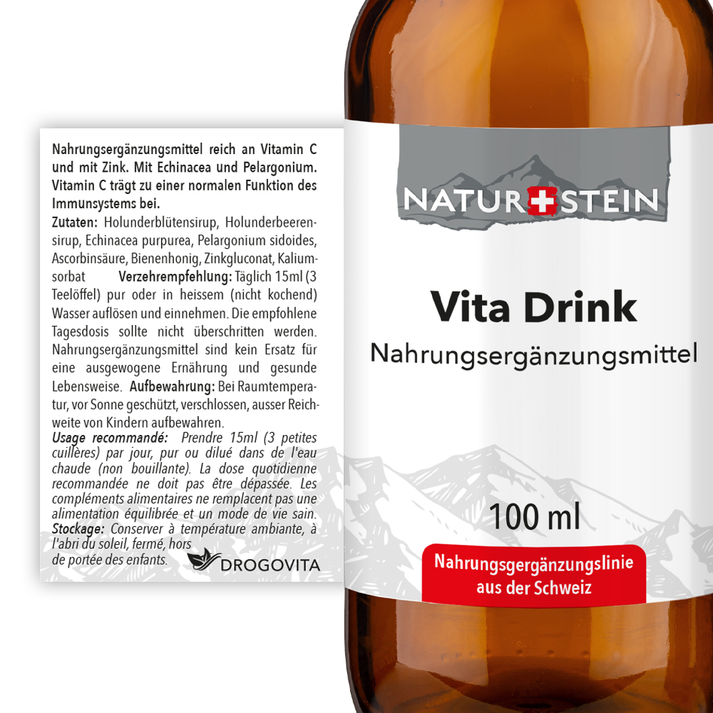 Naturstein Vita Drink Glasflasche 100 ml