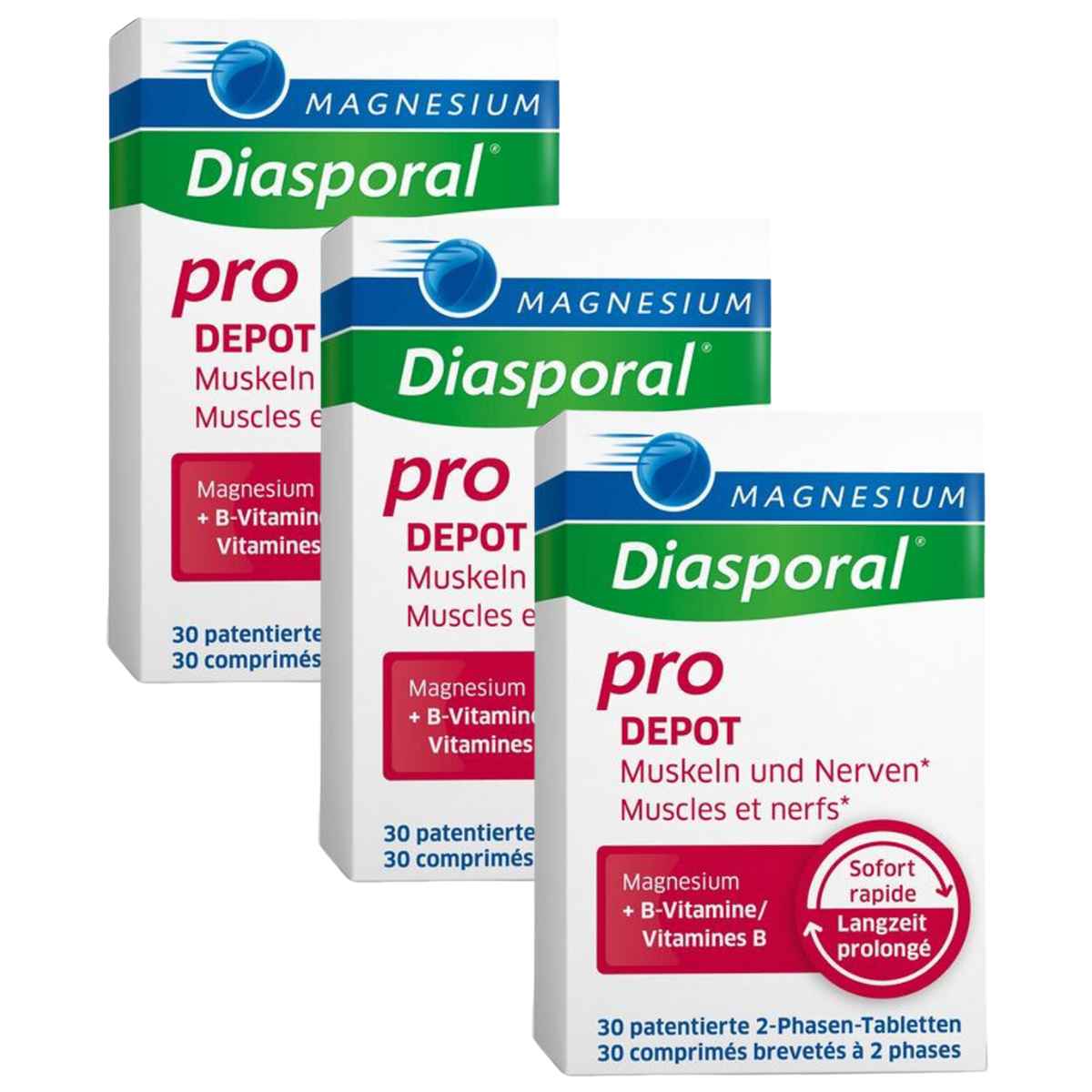 MAGNESIUM Diasporal Pro M + N Depot Tabletten 3x 30 Stück