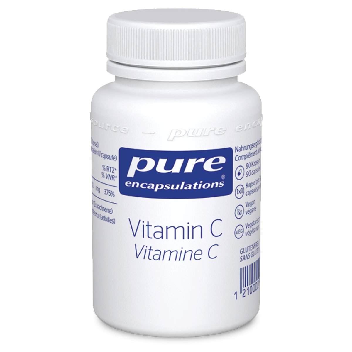 Pure Vitamin C Kapseln Dose 90 Stück