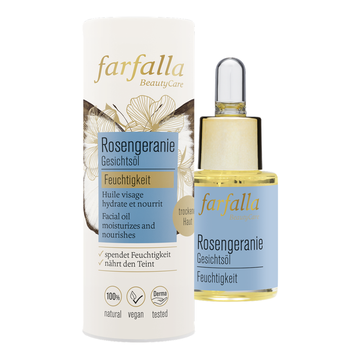 FARFALLA Gesichtsöl Rosengeranie 15 ml