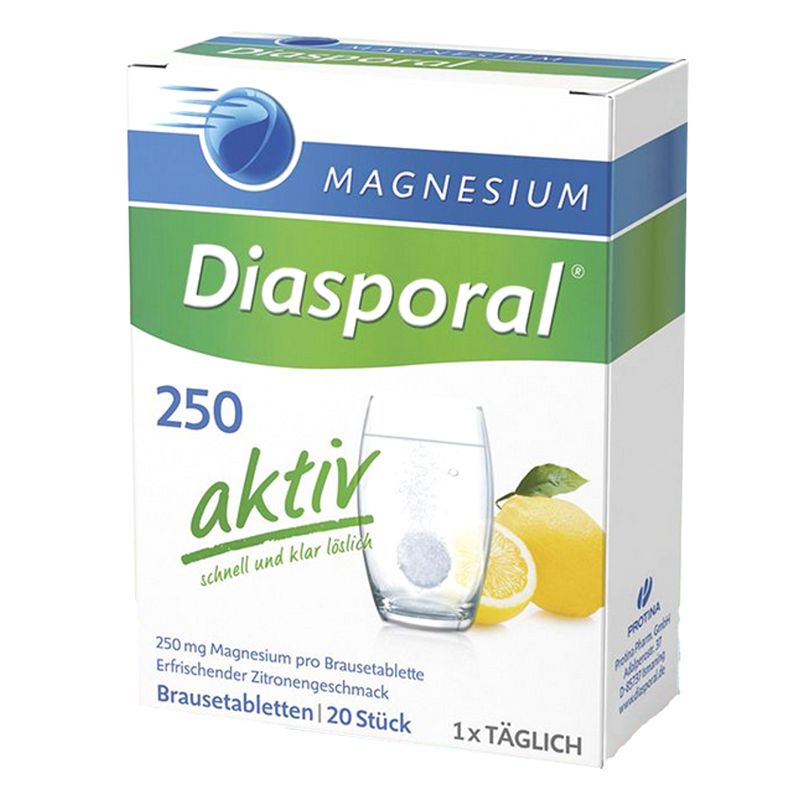 Magnesium Diasporal Activ Brausetabletten Zitrone 20 Stück