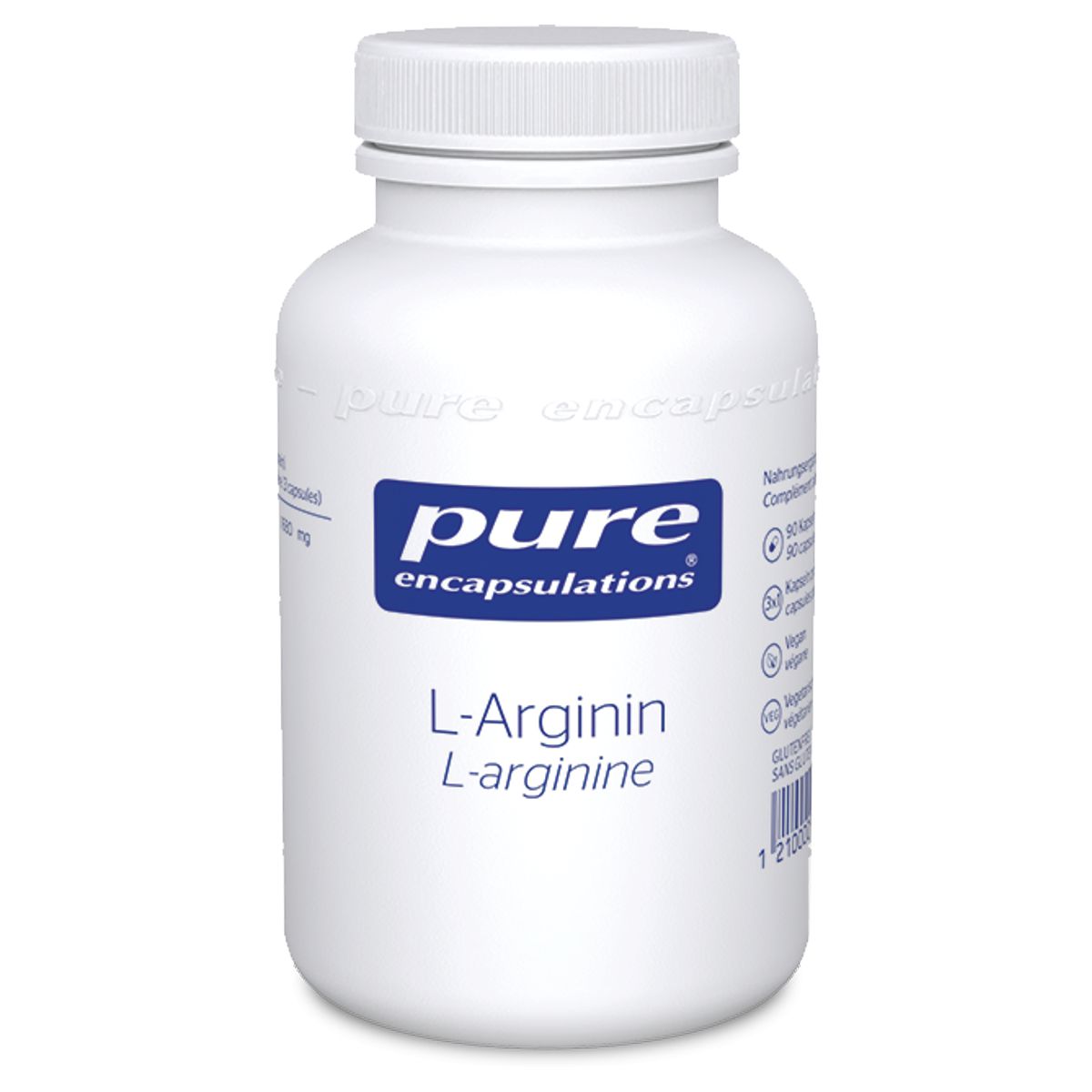 Pure L-Arginin Kapseln Dose 90 Stück