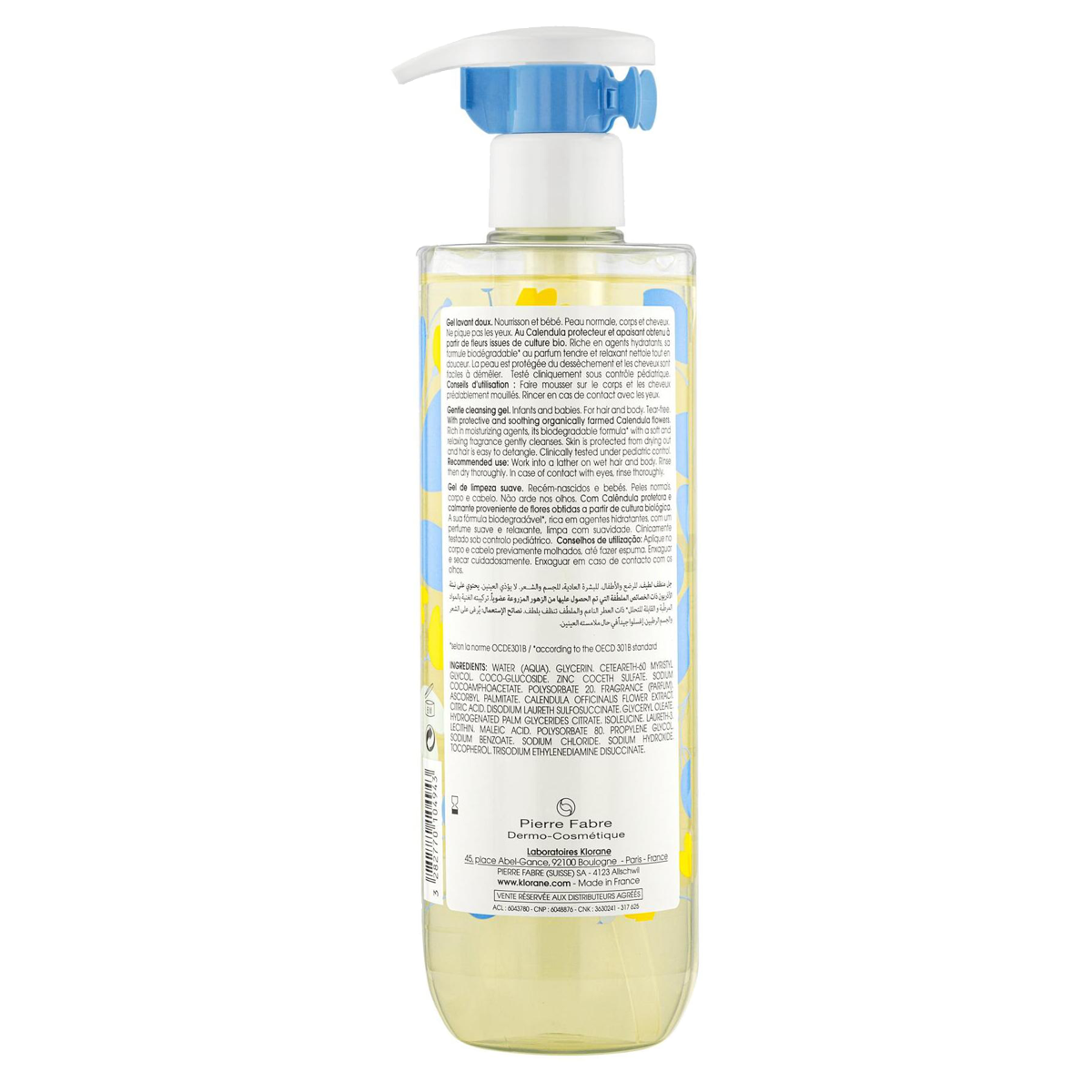 Klorane Bebe Zartes Schaumgel 500 ml