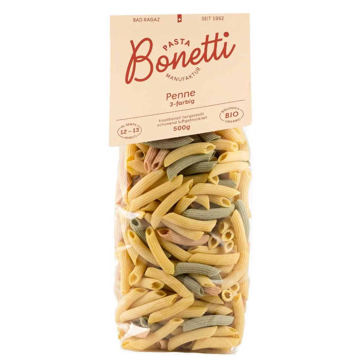 BONETTI Bio Penne 3-farbig 500 g