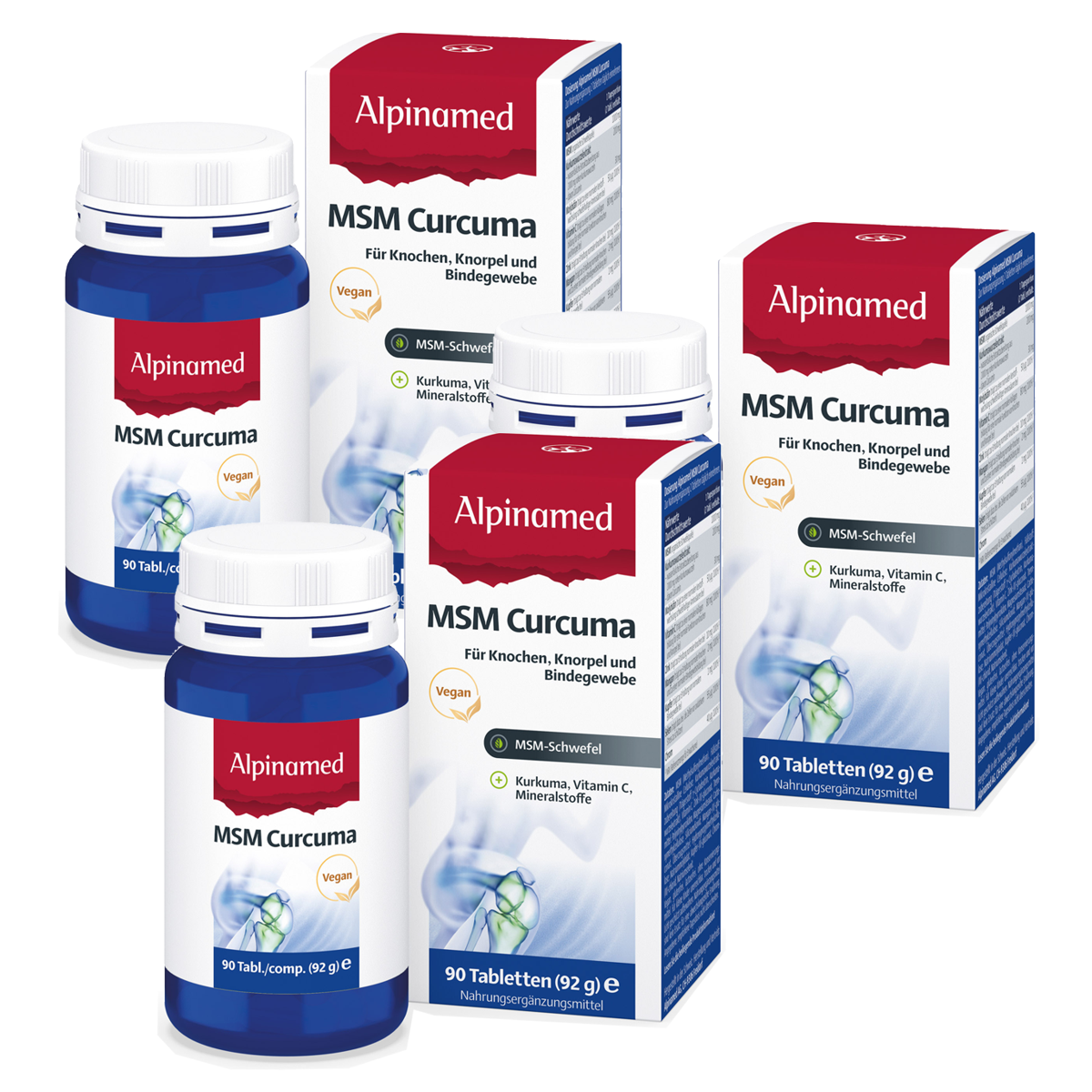 Alpinamed MSM Curcuma Tabletten 3x 90 Stück