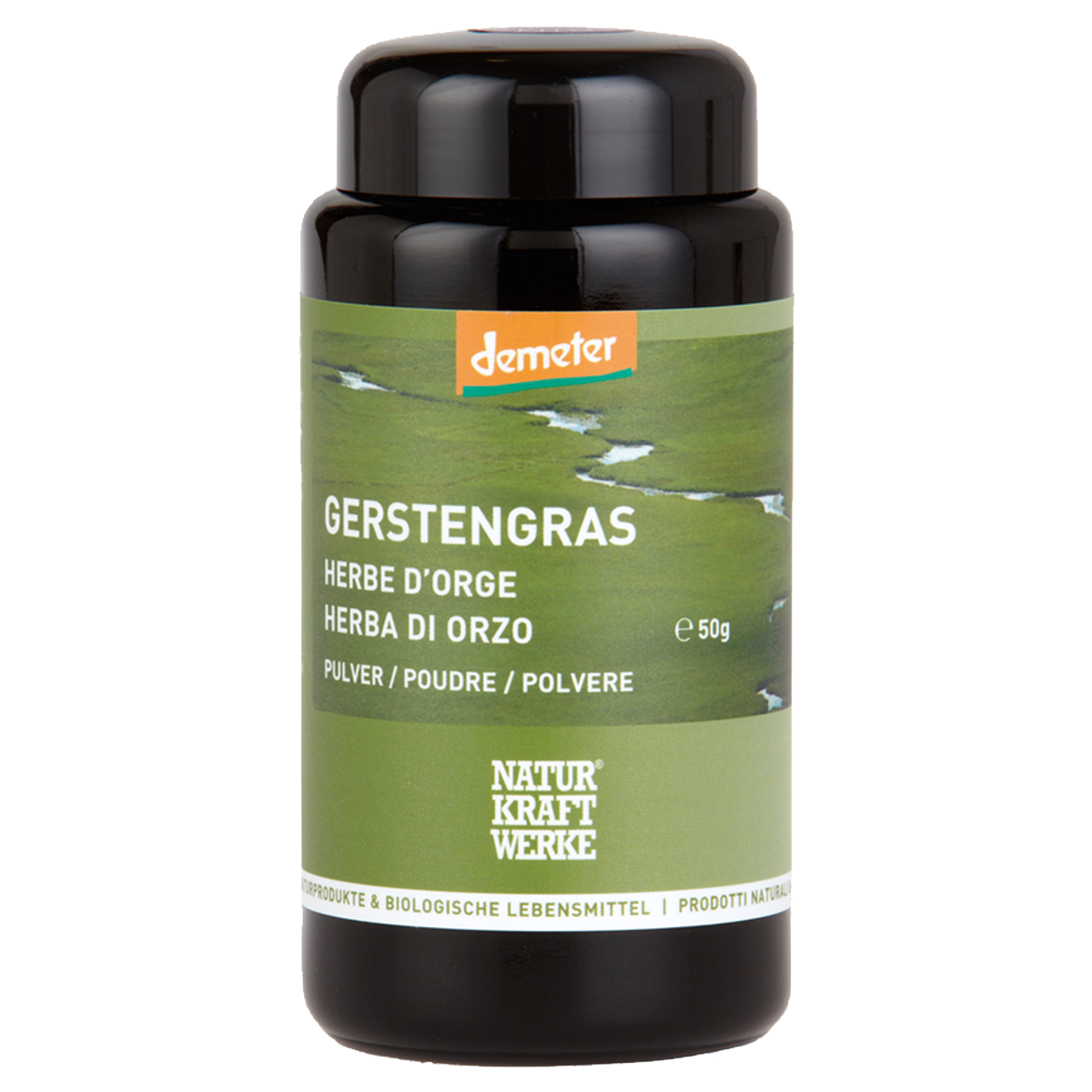 Naturkraftwerke Gerstengras Pulver Demeter 50 g