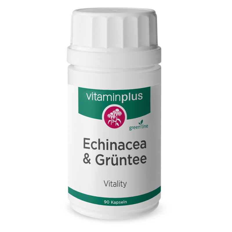 Vitaminplus Echinacea Grüntee Kapseln für ein starkes Immunsystem