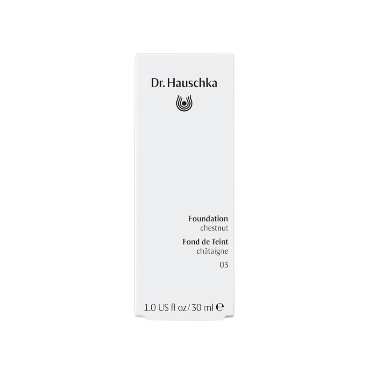 Dr Hauschka Foundation 03 chestnut 30 ml Verpackung