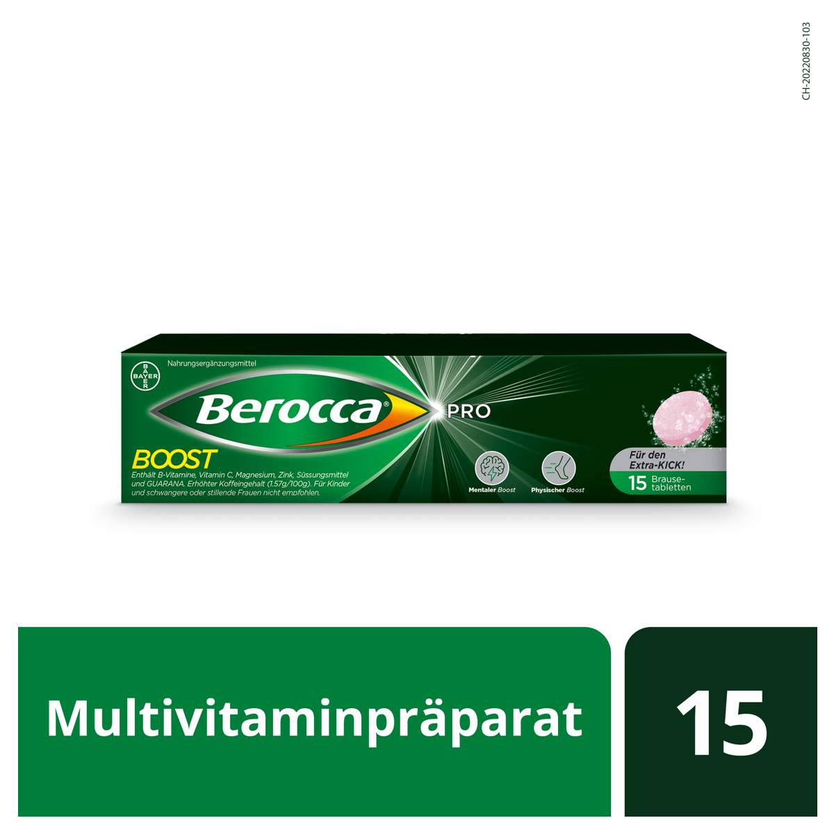 Berocca Pro Boost Brausetabletten 15 Stück Multivitamin