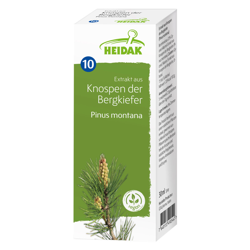 Heidak Knospe Bergkiefer Pinus montana Flasche 30 ml