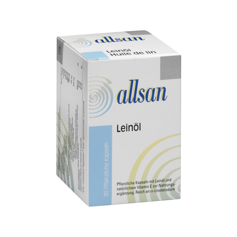 Allsan Leinöl Kapseln 90 Stück