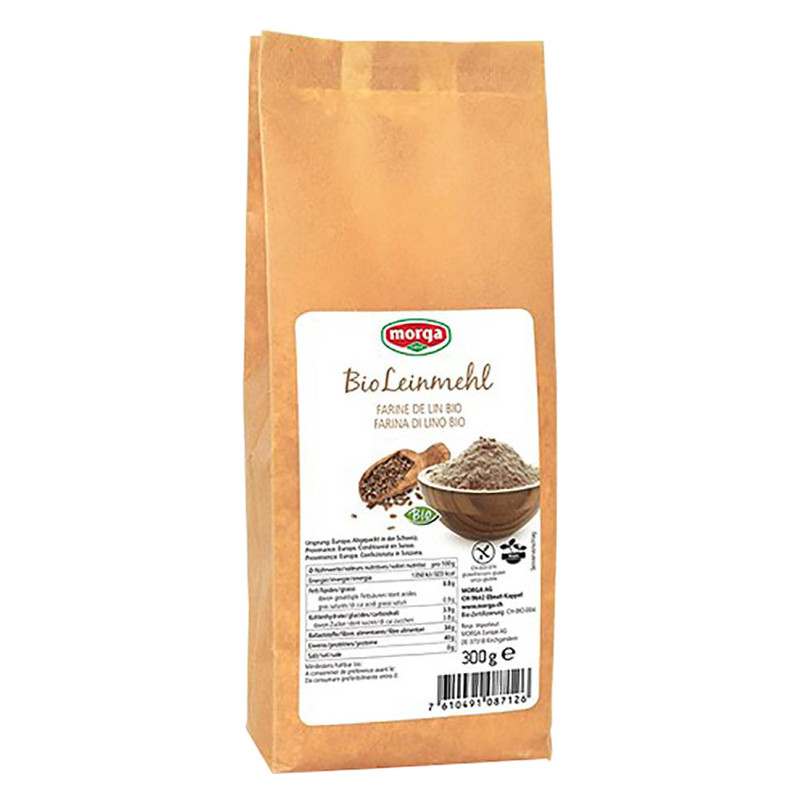 MORGA Leinmehl Bio glutenfrei 300 g