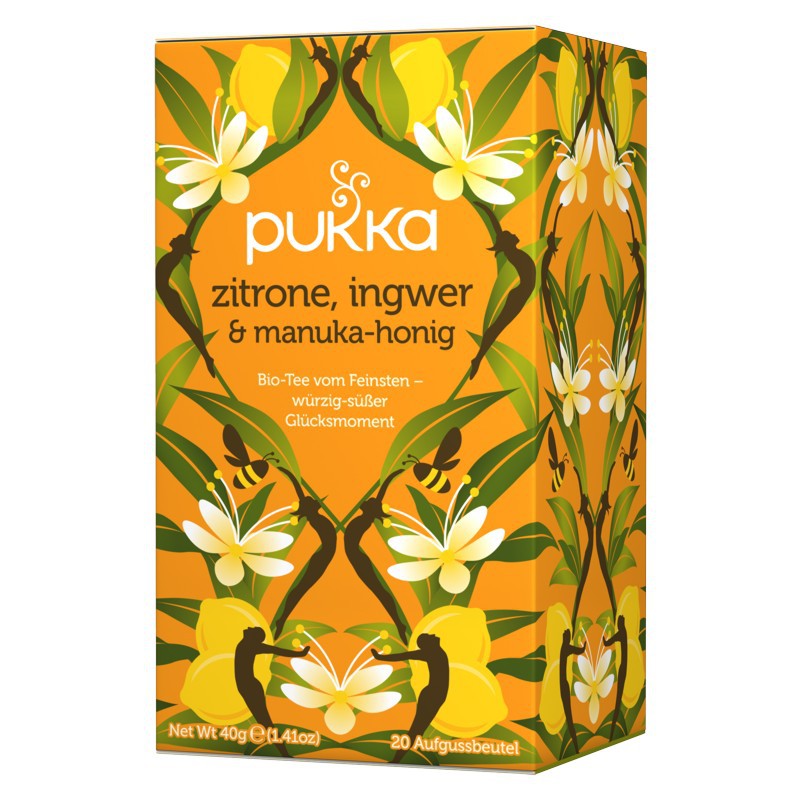 PUKKA Zitrone, Ingwer & Manuka-Honig Tee Bio 20 Beutel