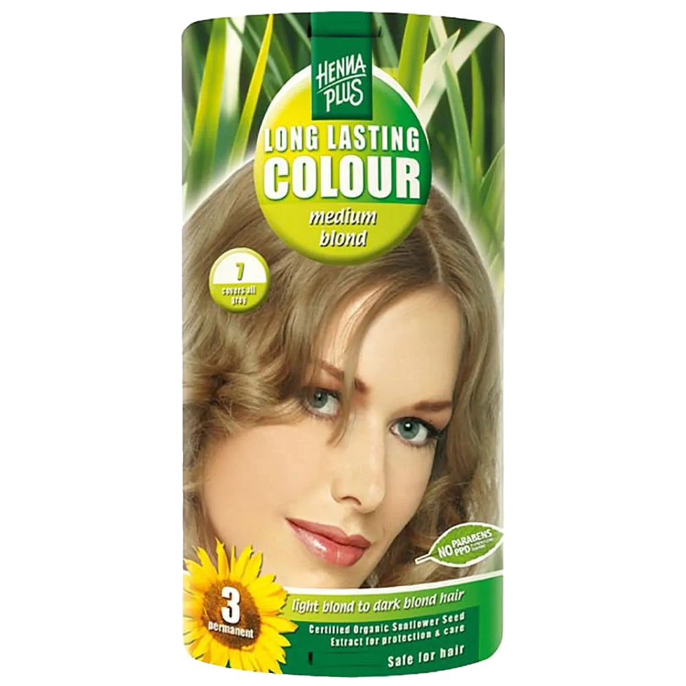 HENNA PLUS Long Last Colour 7 mittelblond