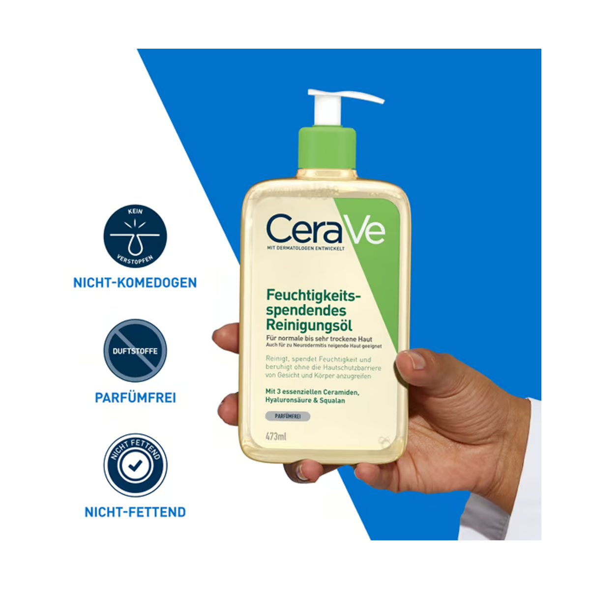 CeraVe Feuchtigkeitsspendendes Reinigungsöl 473 ml