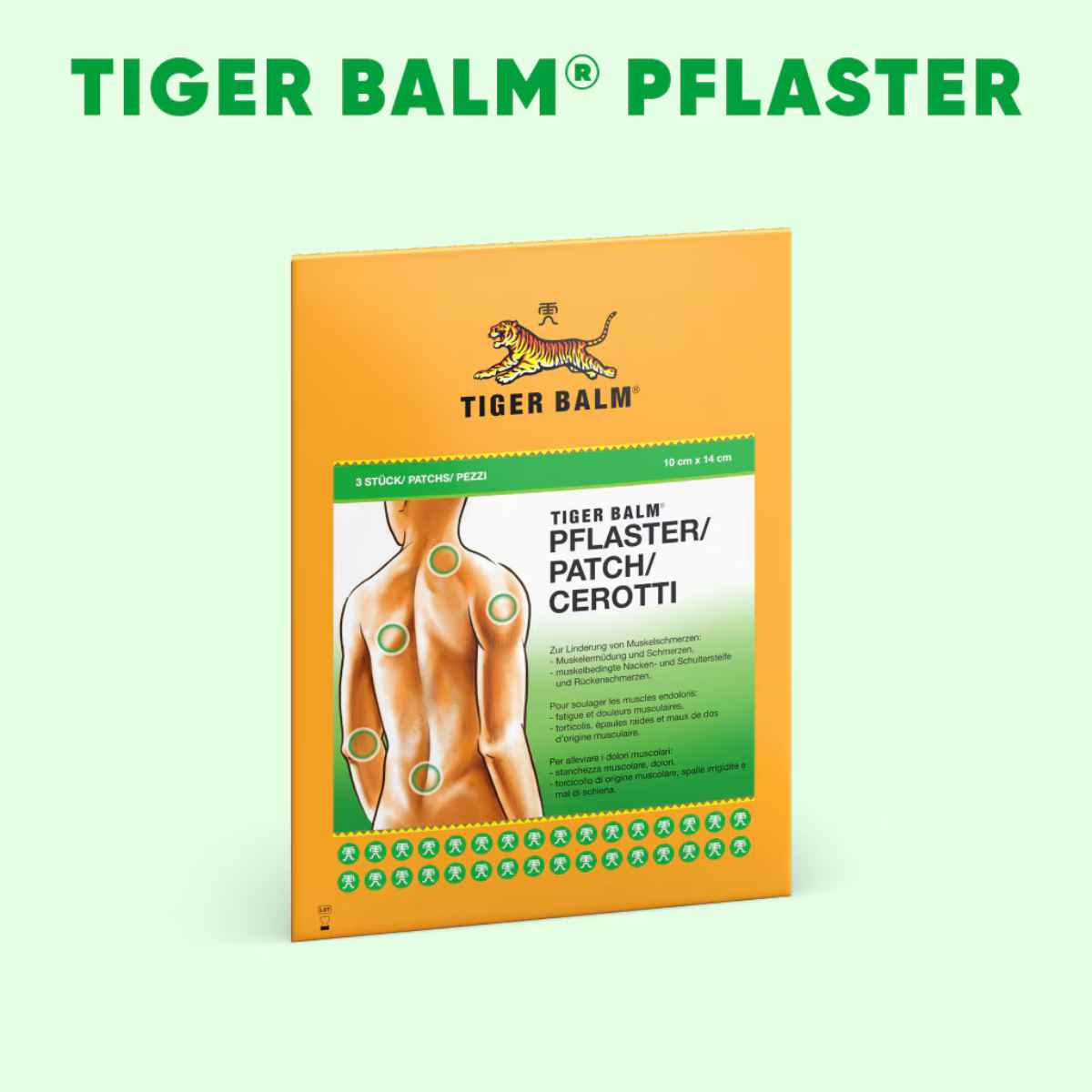 Tiger Balm Medizinal Pflaster 10 x 14cm 9 Stück