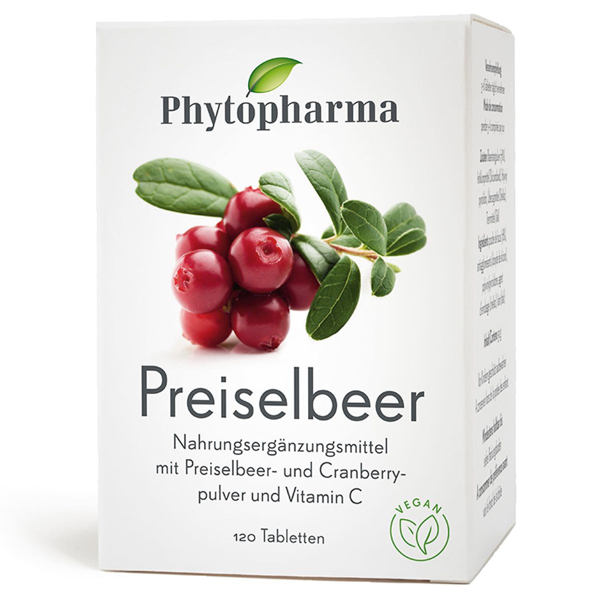 Phytopharma Preiselbeer Tabletten 120 Stück