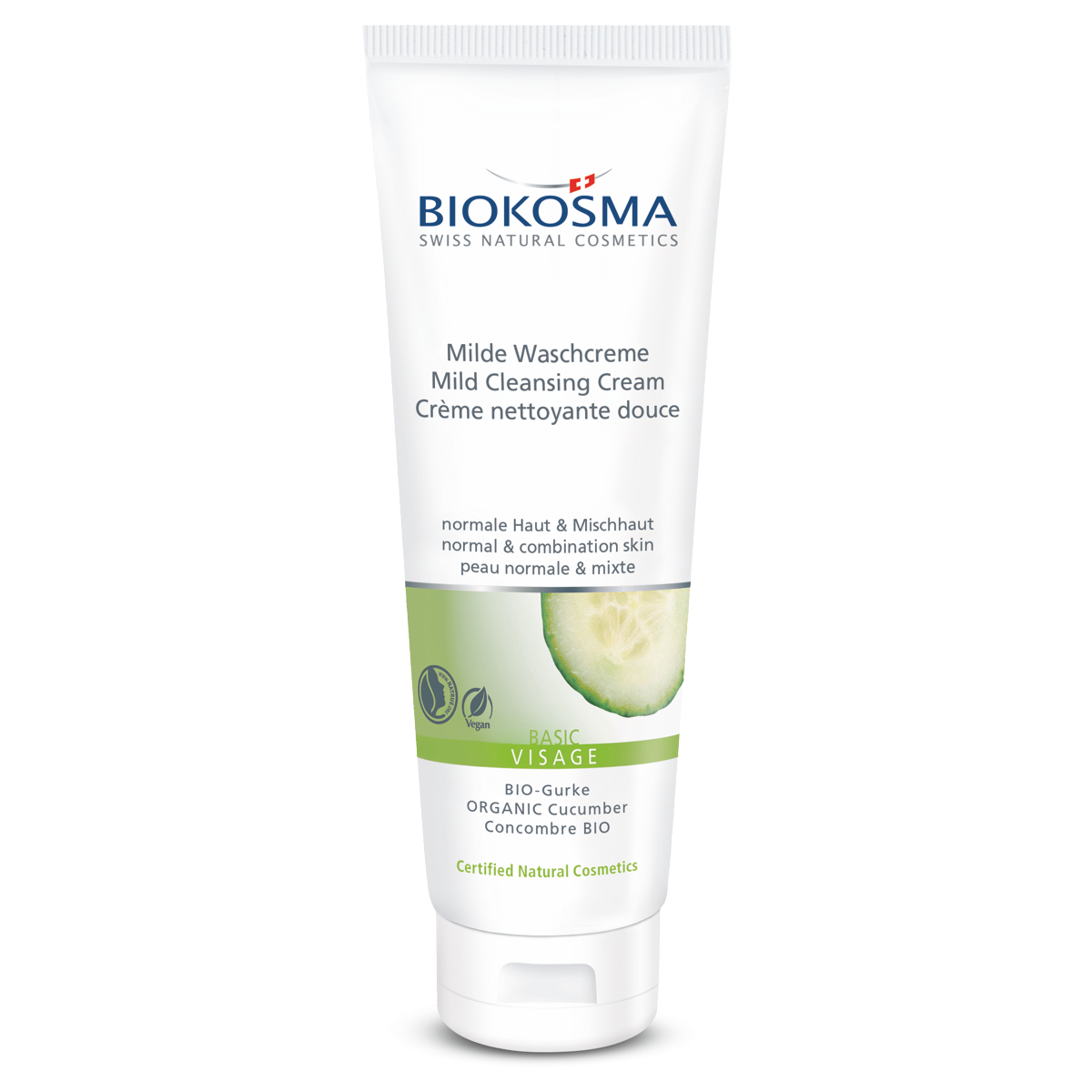 Biokosma Basic Visage milde Waschcreme 125 ml