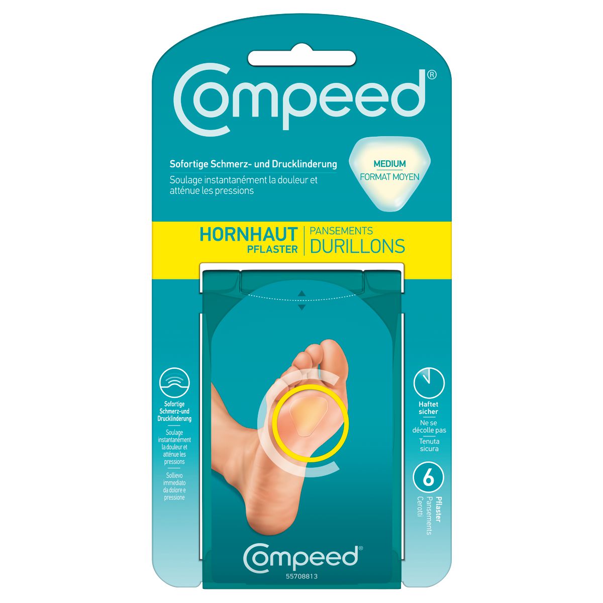 Compeed Hornhautpflaster M 6 Stück