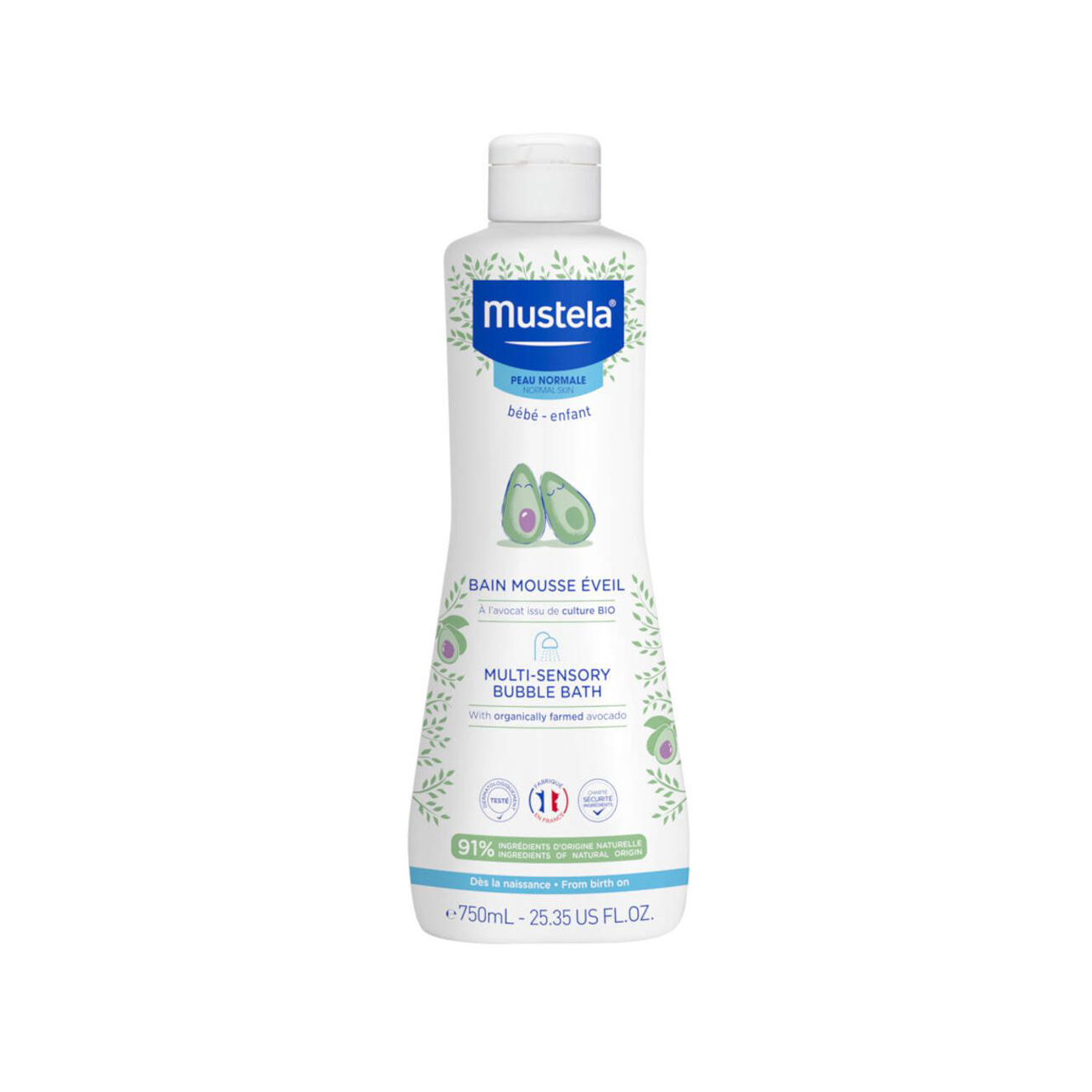 Mustela anregendes Schaumbad normale Haut 750ml