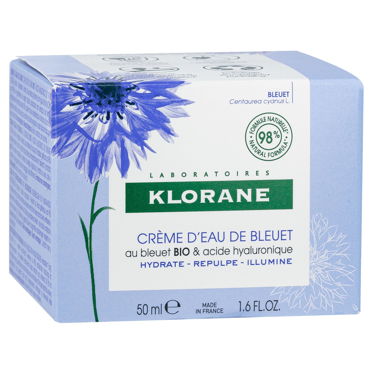 Klorane Bleuet Bio Feuchtigkeitscreme 50 ml