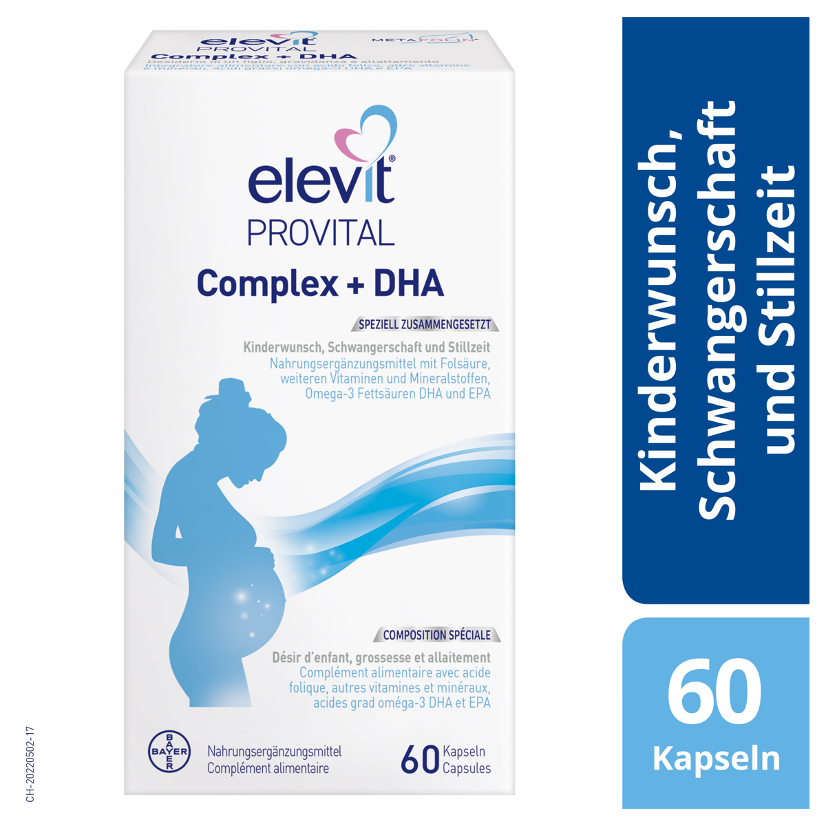 Elevit Provital Complex + DHA Kapseln 60 Stück