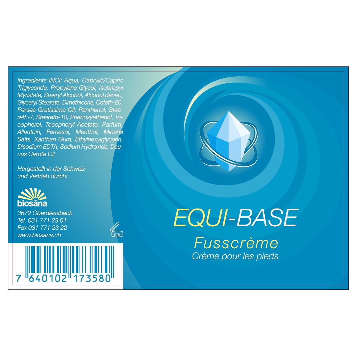 Equi-Base Fusscreme basisch 75 ml