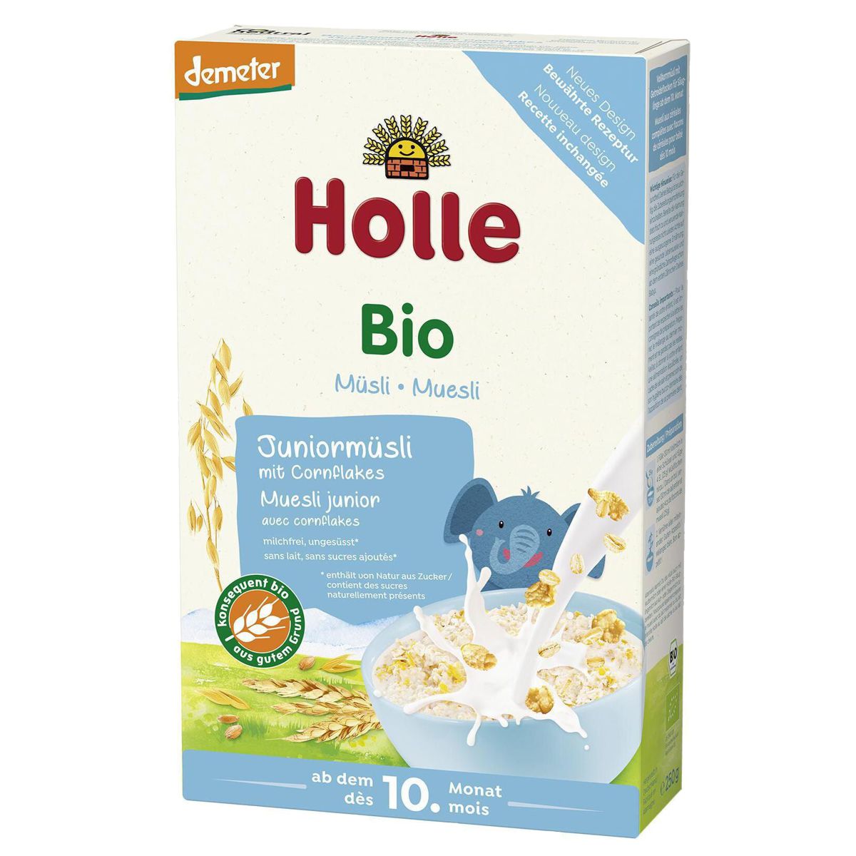 Holle Bio-Juniormüsli Mehrkorn mit Cornflake 250 g