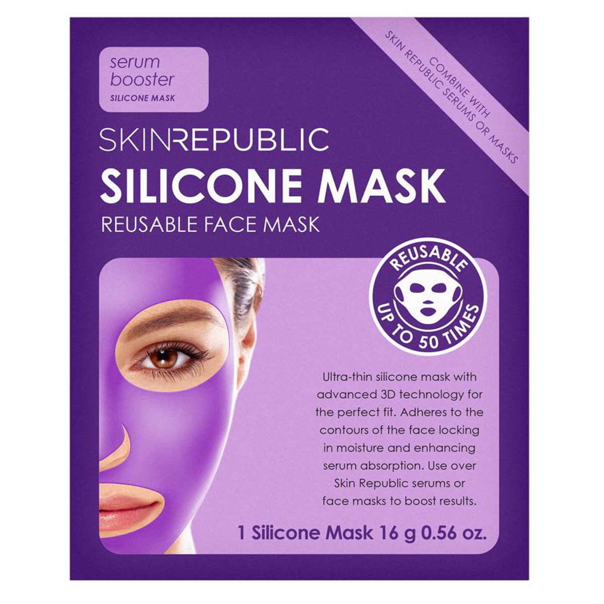 Skin Republic Reusable Silicone Mask Beutel