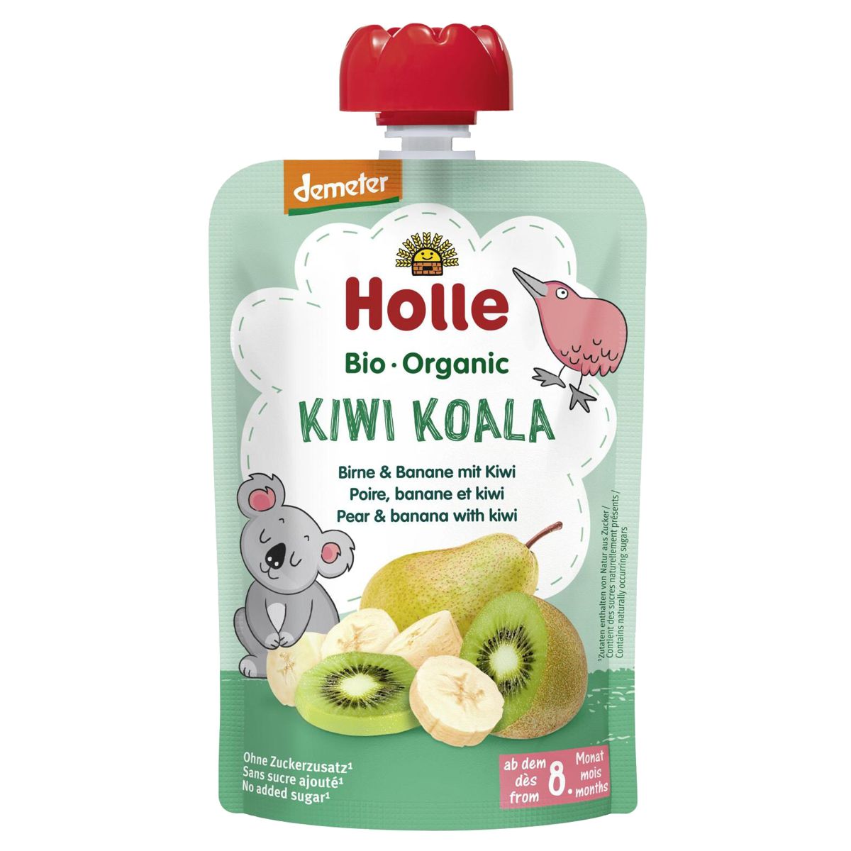 Holle Kiwi Koala Pouchy Birne Banane Kiwi 6x 100 g