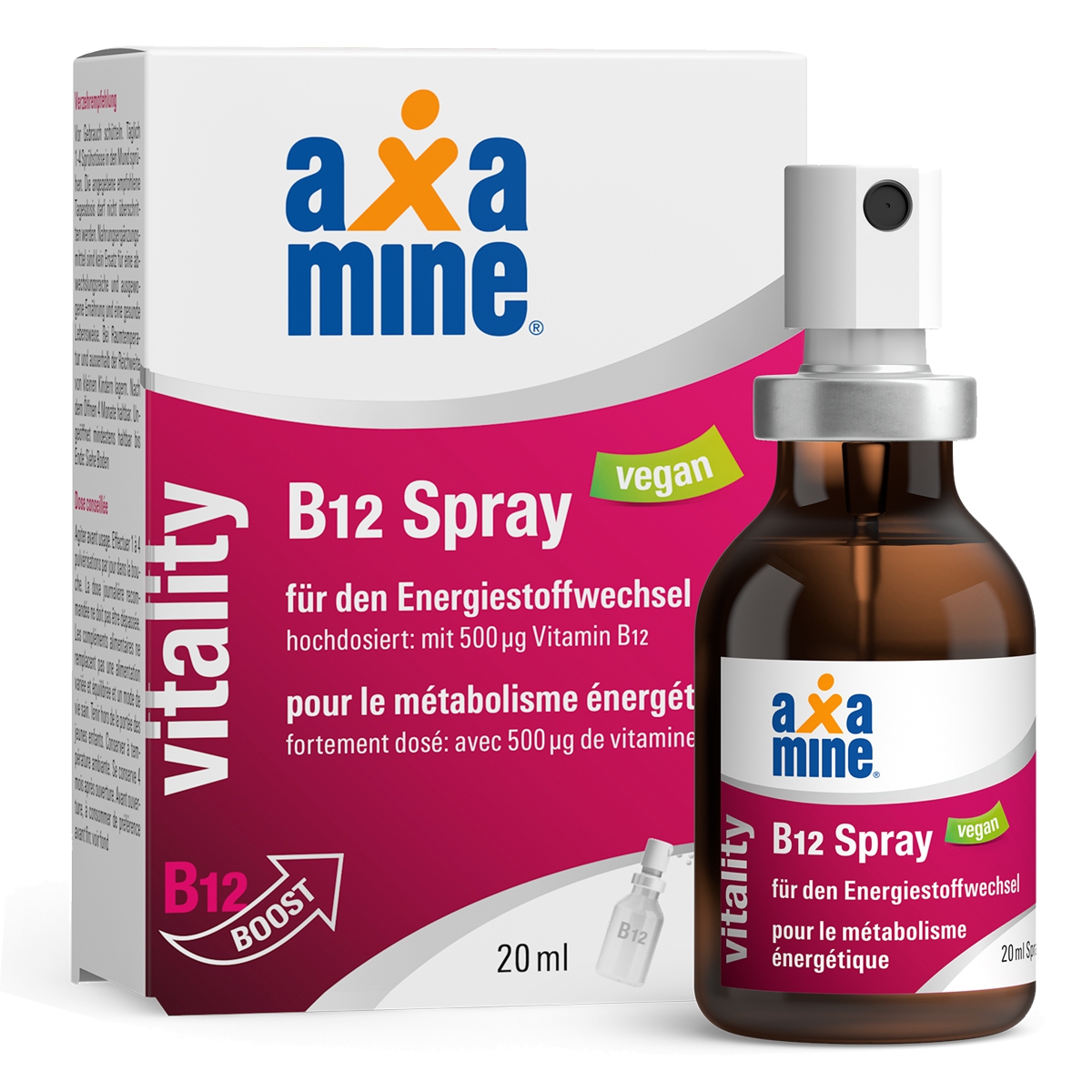 Axamine Vitamin B12 Spray 20 ml