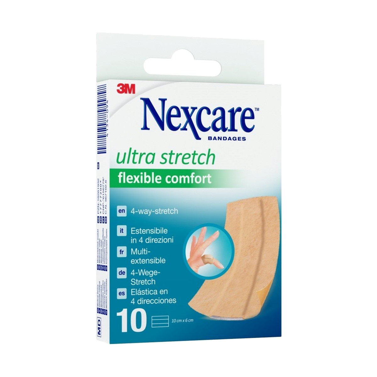 3M NEXCARE Pflaster Ultra Stretch Band 6x10cm 10 Stück