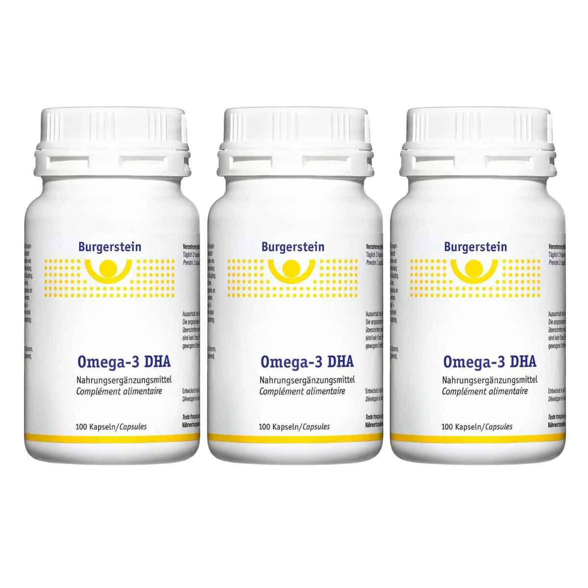 Burgerstein Omega 3 DHA Kapseln 3x 100 Stück