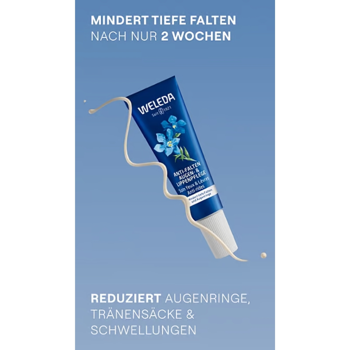 Weleda Anti-Falten Augen- und Lippenpflege blauer Enzian und Edelweiss 10 ml