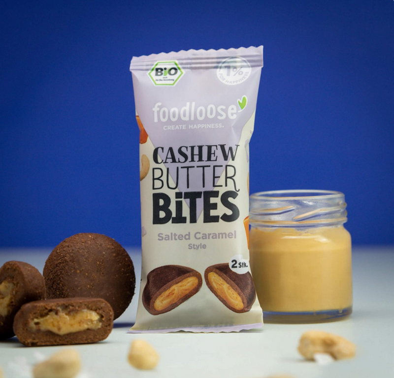 Foodloose Cashew Butter Bites Salted Caramel 40 g