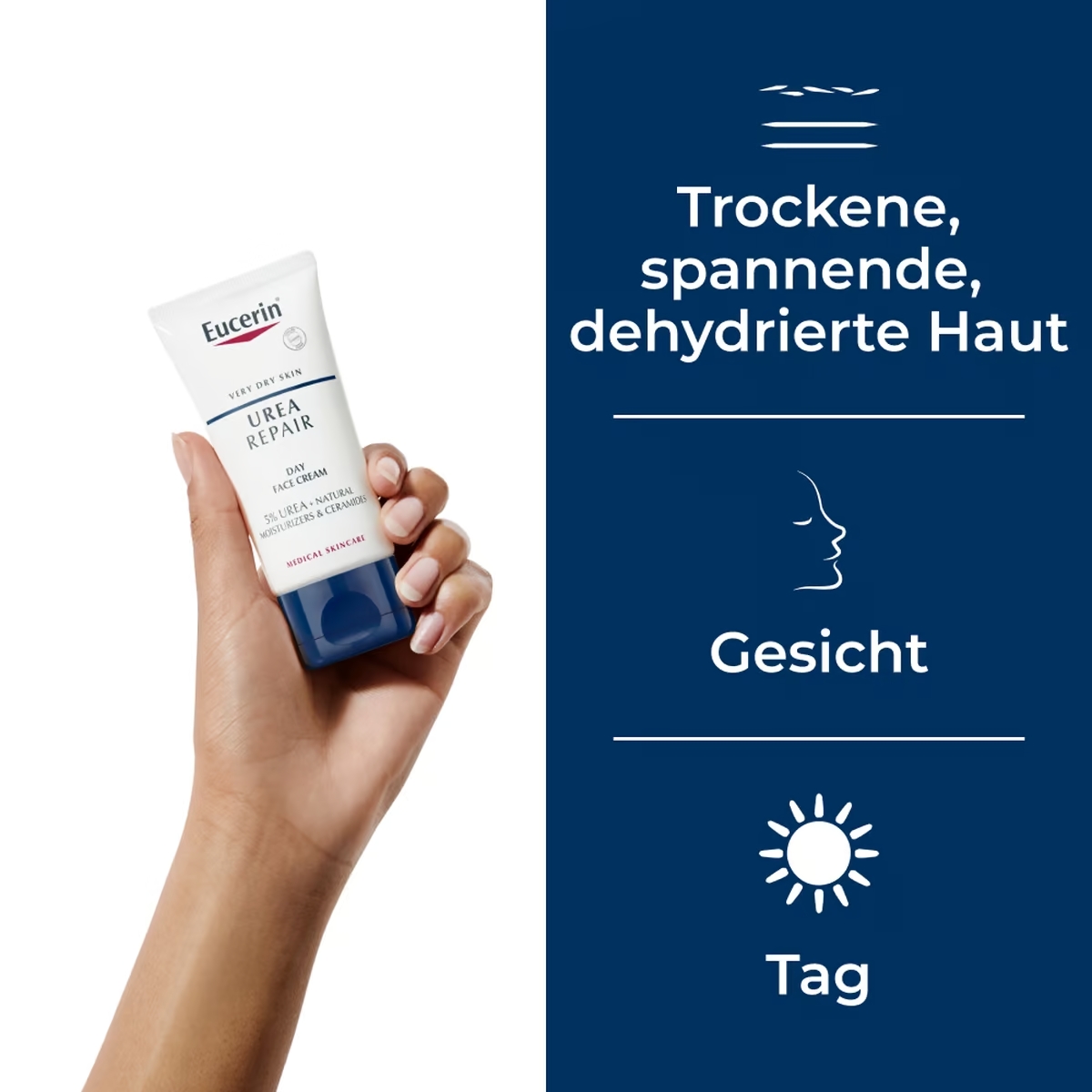 EUCERIN UreaRepair Gesichtscreme 5 % Urea 50 ml