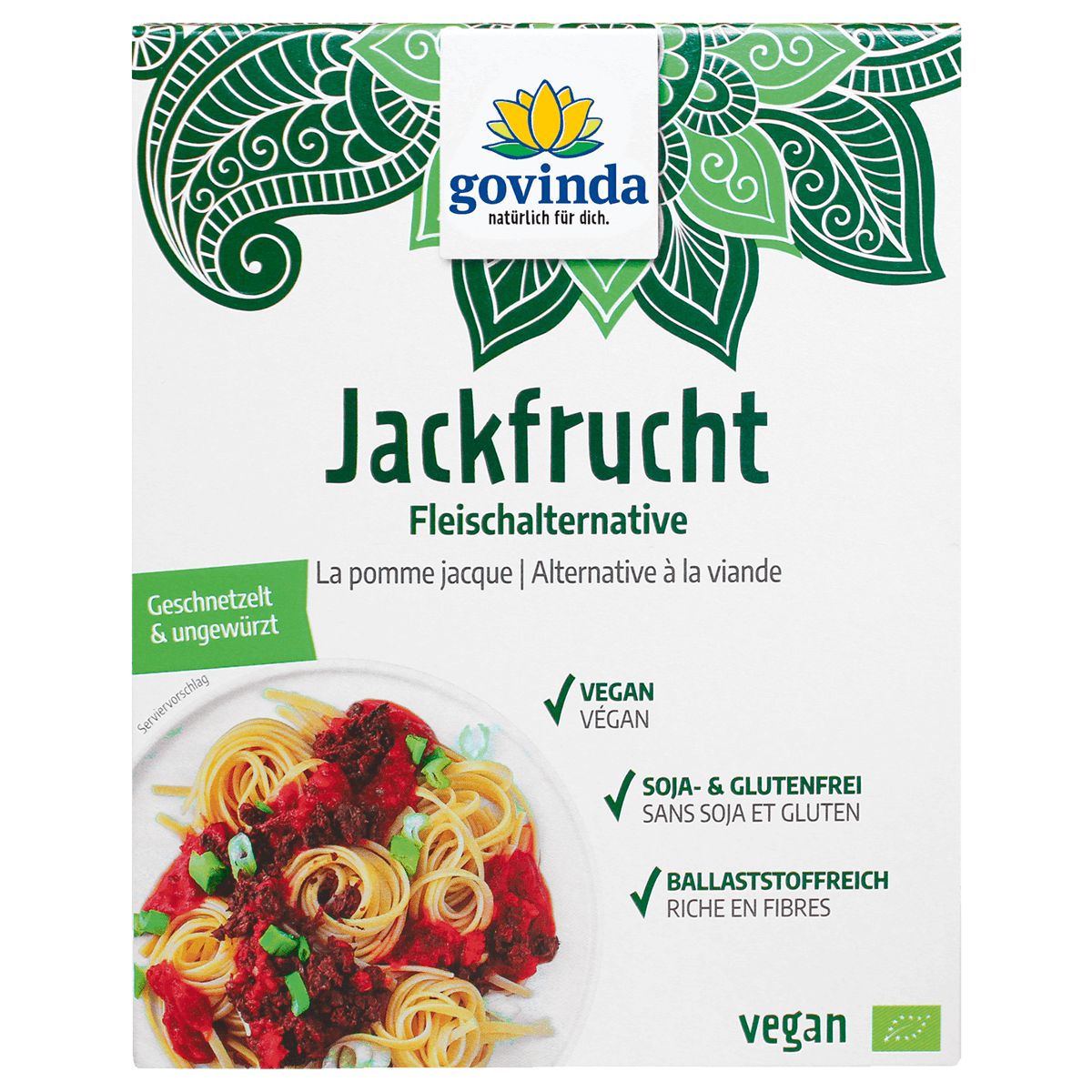 Govinda Jackfrucht-Fruchtfleisch Schnetzel 200 g