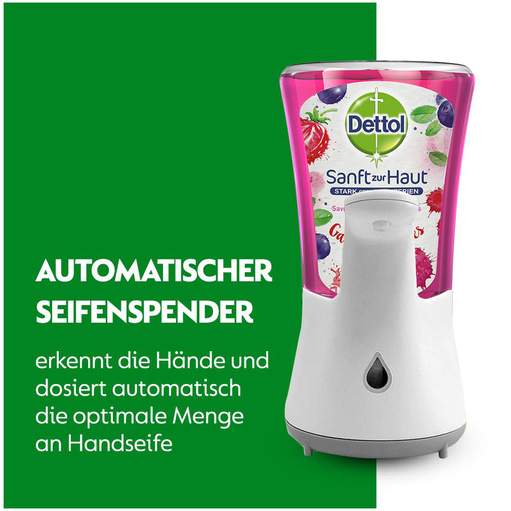 DETTOL No-Touch Automatischer Seifenspender Gardenberries 250 ml