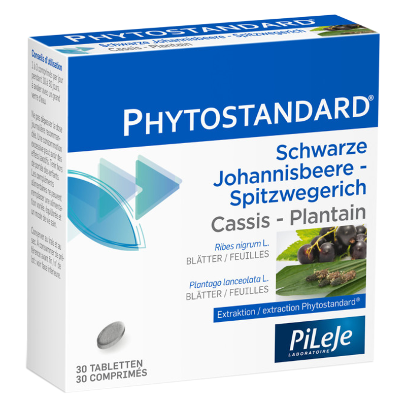 Phytostandard Schwarze Johannisbeere-Spitzwegerich Tabletten 30 Stück