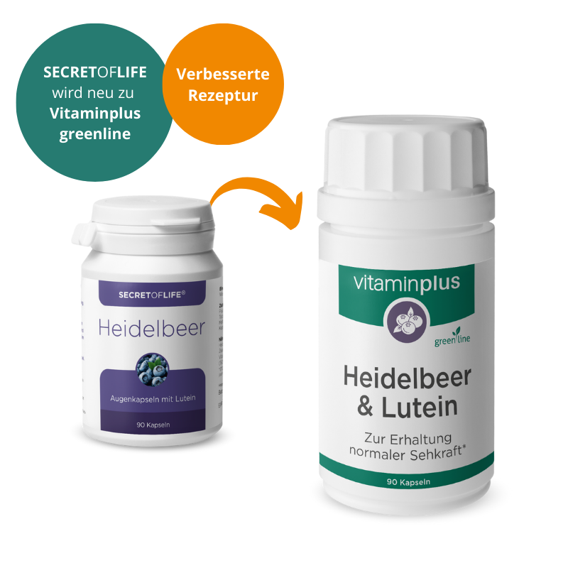 Vitaminplus Heidelbeer und Lutein Kapseln 90 Stück