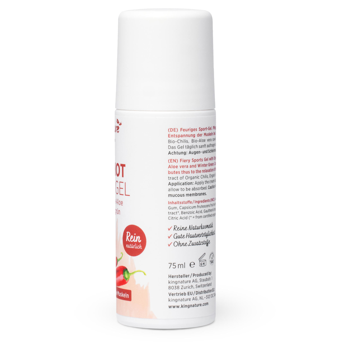 Kingnature Hot Shot Sport-Gel Roll-on 75 ml