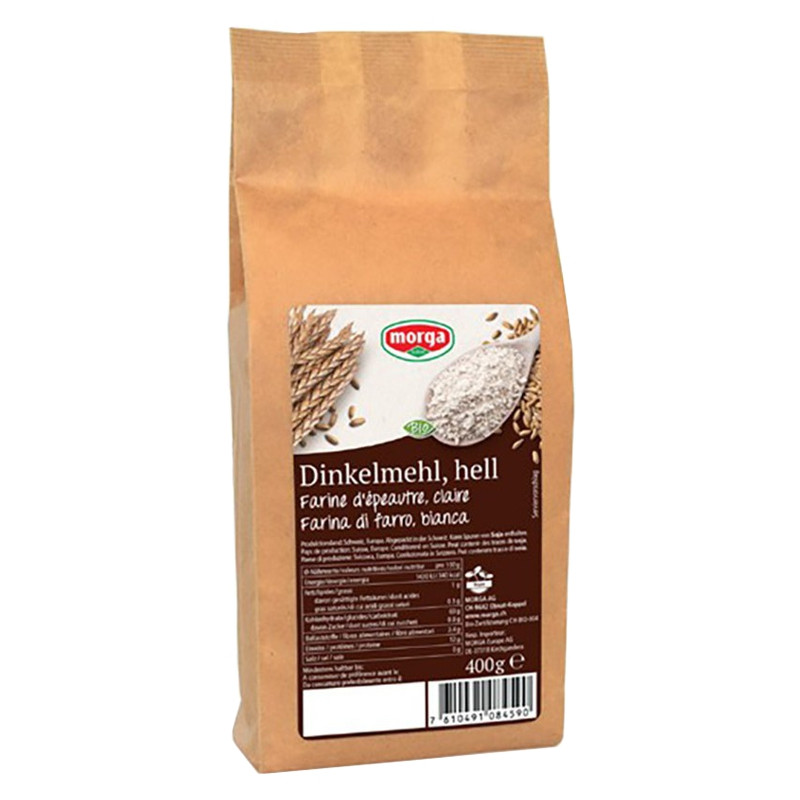 Morga Dinkelmehl hell Bio 400 g